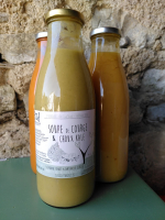 Soupe de courge et choux kale