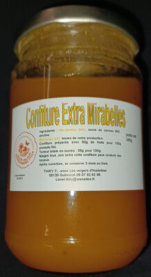 Confiture extra de mirabelles 340g