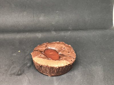 Fondant au chocolat cœur cassis