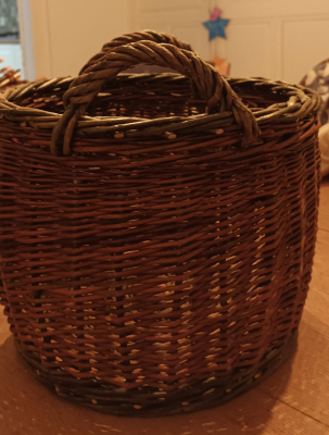 Panier en osier brut