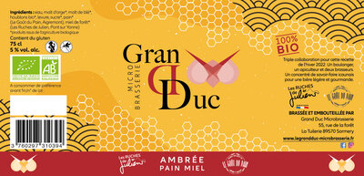 Ambrée pain miel 75cl