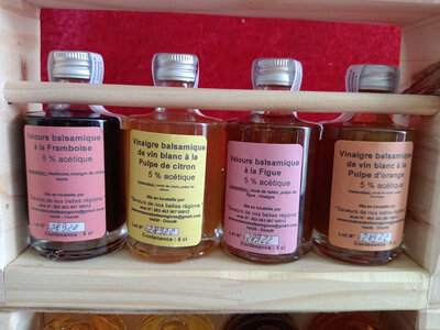 Coffrets cadeau bois  balsamiques aux fruits