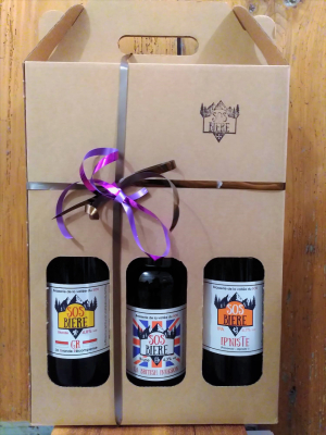 Tripack de nos bières + un verre + sous-bocks