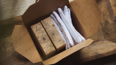 Coffret lingettes coton