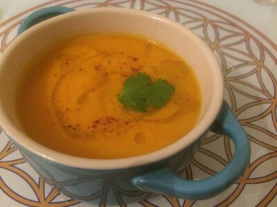 Soupe gourmande + tartine gratinée