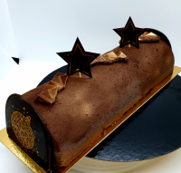 Bûche royal chocolat 8 parts