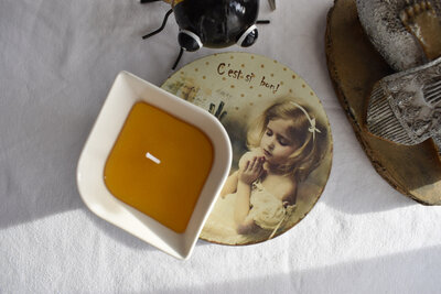 Pot blanc ovale