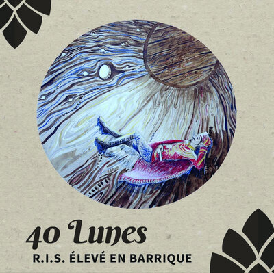 40 lunes, ris bio élevé en barrique 9,2%