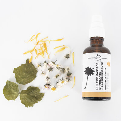 Huile de massage stimulante / raffermissante