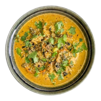 Soupe curry coco et crevettes