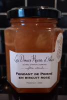 Confiture fondant de pomme en biscuit rose