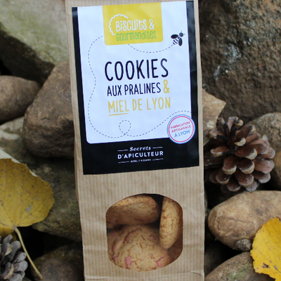Cookies aux pralines et miel de lyon
