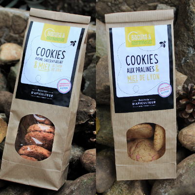 Duo cookies miel