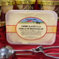 Crème glacée à la vanille de madagascar