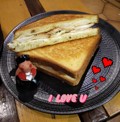 Croque love ❤️ poulet ❤️