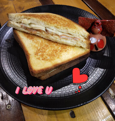 Croque love ❤️ crevettes ❤️