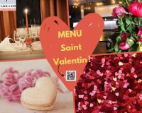 Menu 'saint valentin' (entrée plat dessert)