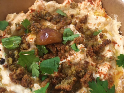 Houmous premium et crumble de falafel 370g
