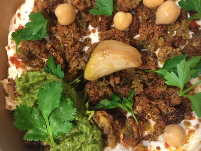 Houmous piquant et crumble de falafel 375g