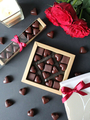 Boîte st valentin coeurs gourmands