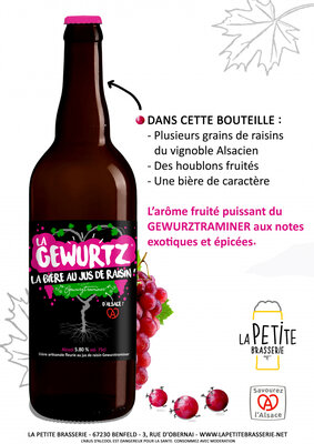 Bière la gewurtz 75cl - 5,8°