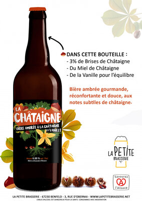 Bière la châtaigne 75cl - 6,0°