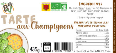 Tarte aux champignons