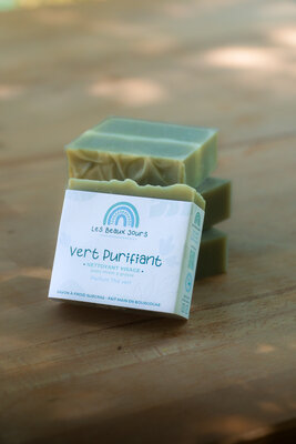 Nettoyant visage vert purifiant