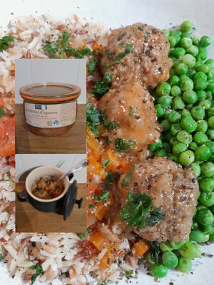 Boulettes d'agneau bio à la sauce tomate