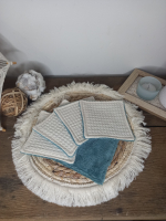 Lingettes double-face kaki