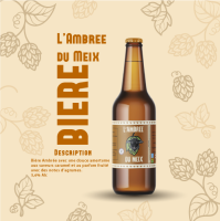Bière l'ambrée du meix 75cl