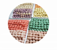 Macarons  vanille a la pièce