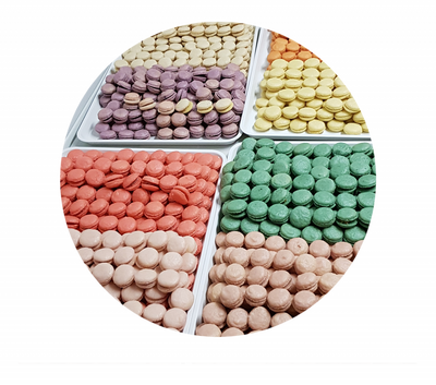 Macarons  pistache  a la pièce