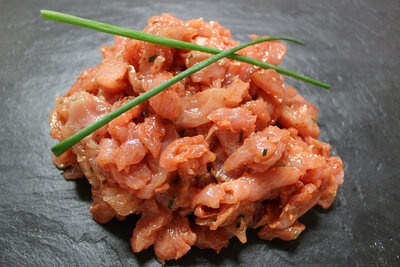 Emincé de veau mariné thym citron