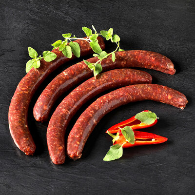 'merguez' 100% viande de bison