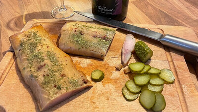 Filet esturgeon fumé à chaud au bois d'aulne