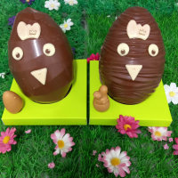 Oeufs de pâques motif poule