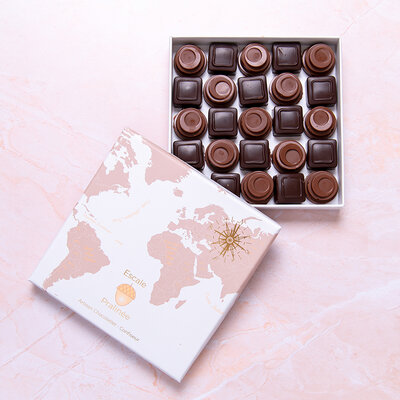 Grand coffret 25 chocolat pralinés 100% végan