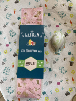 Trio de nougats nature caramel rose pâques