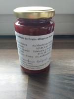 Confiture framboise epépinée allégé en sucre
