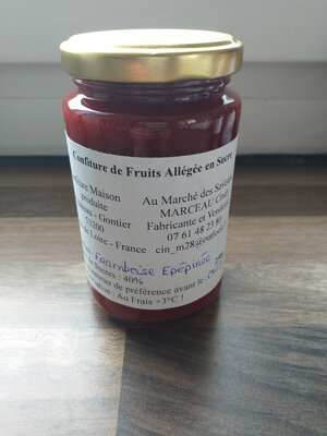 Confiture framboise epépinée allégé en sucre