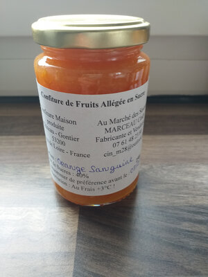 Confiture d'orange sanguine allégée en sucre