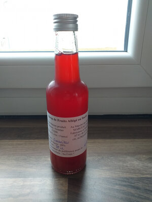 Sirop de groseille allégé en sucre
