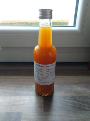 Sirop pêche abricot allégé en sucre