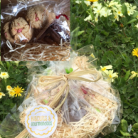 Nids de pâques : cookies caramel et chocolat