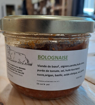 Verrine de bolognaise