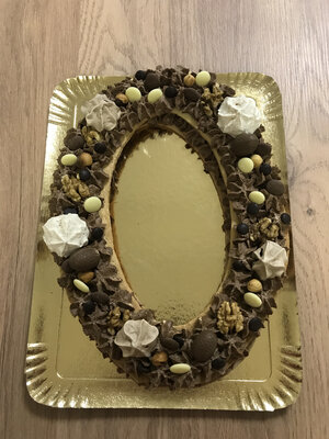 Oeuf de pâques façon number cake