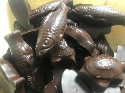 Friture au chocolat noir