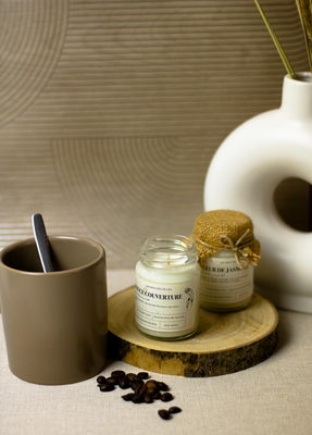 Bougie parfumée douce couverture
