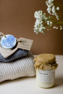 Bougie parfumée linge frais - grande